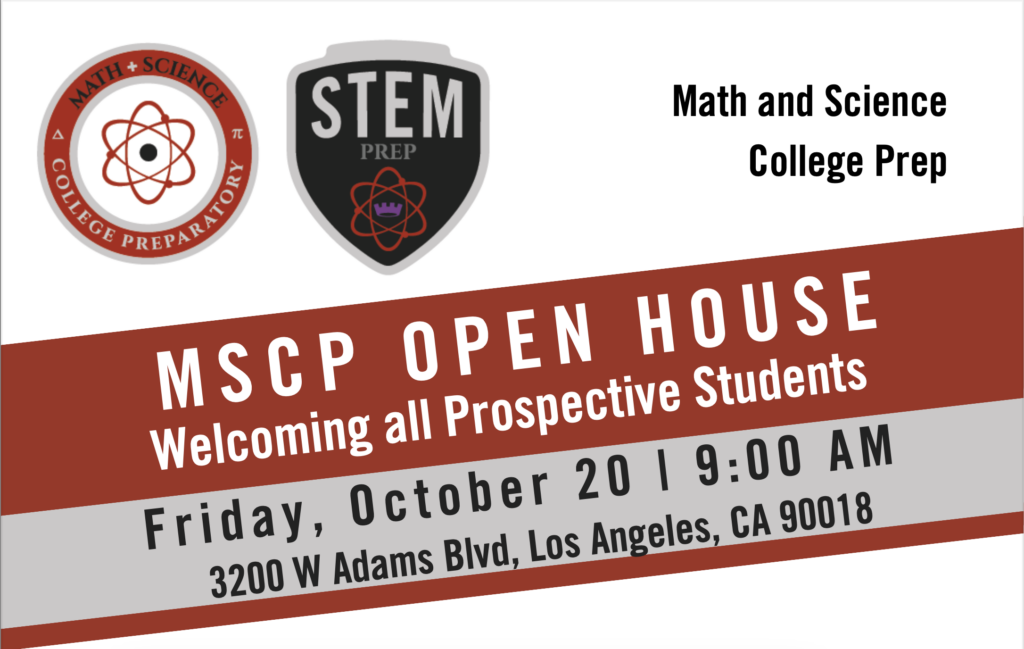 image of October open house flyer