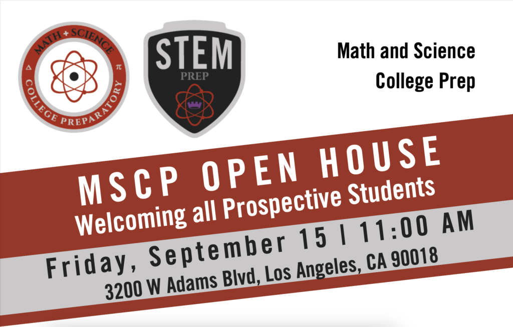 image of september open house flyer